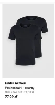 Podkoszulki Under Armour czarne promocja w Lounge by Zalando