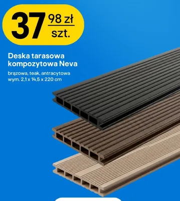 Deska tarasowa kompozytowa Neva promocja w Castorama