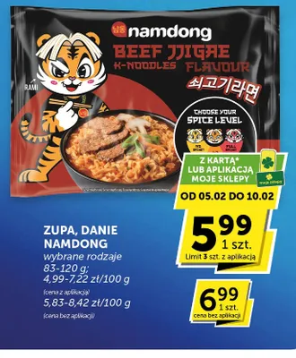 Zupa Namdong Beef Jjigae K-Noodles promocja w Groszek