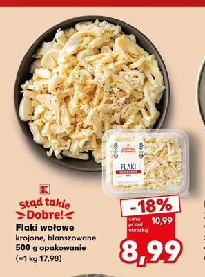 Flaki wołowe krojone blanszowane Stąd Takie Dobre! promocja w Kaufland