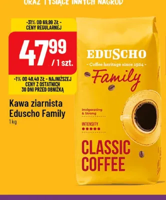 Kawa ziarnista Eduscho Family promocja w POLOmarket