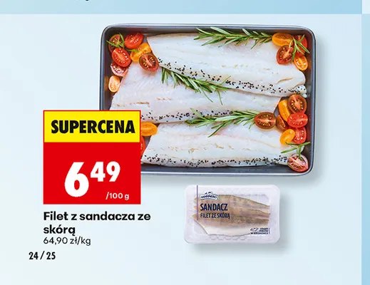 Filet z sandacza ze skórą Marinero promocja w Biedronka