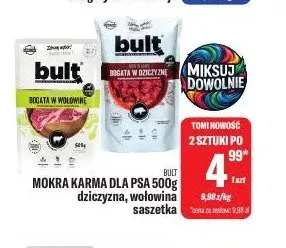 Mokra karma dla psa Bult saszetka wołowina promocja w Tomi Markt