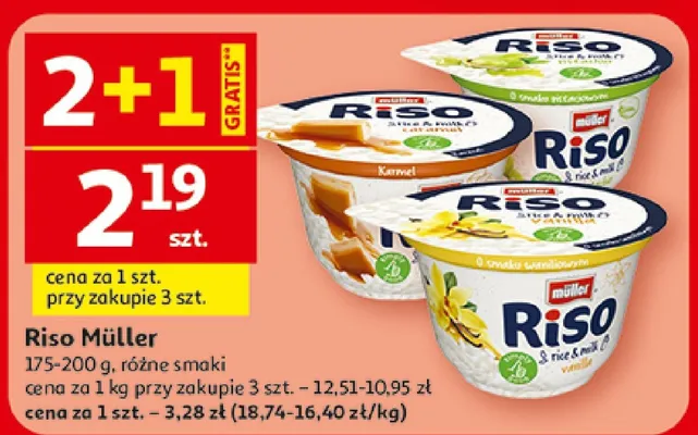 Jogurt Riso różne smaki promocja w Auchan