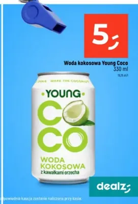 Woda kokosowa Young Coco promocja w Dealz
