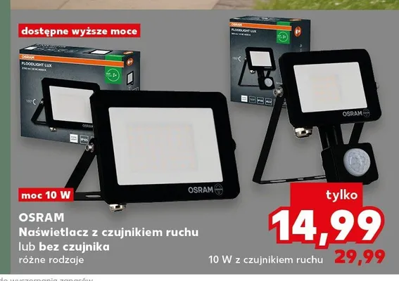 Naświetlacz LED Osram 10W bez czujnika promocja w Kaufland