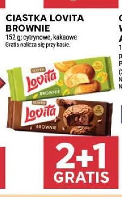 Ciastka Lovita Brownie cytrynowe promocja w Stokrotka