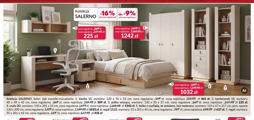 Regał Salerno promocja w Salony Agata