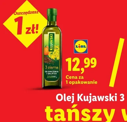 Olej Kujawski 3 ziarna promocja w Lidl