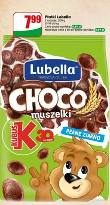 Płatki Lubella 2 rodzaje promocja w Dino