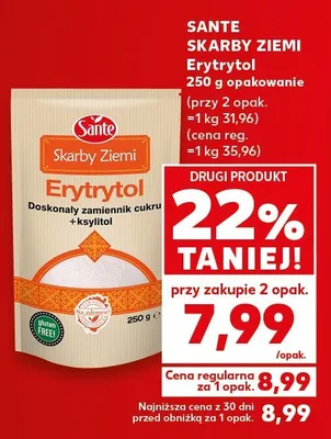 Erytrytol Sante Skarby Ziemi promocja w Kaufland