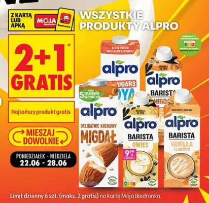 Napój owsiany Alpro Barista promocja w Biedronka