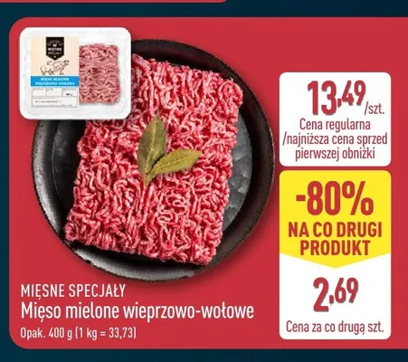 Mięso mielone wieprzowo-wołowe Mięsne Specjały promocja w Aldi