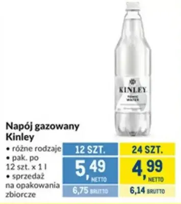 Napój gazowany Kinley promocja w Makro