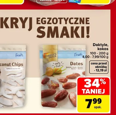 Daktyle Farmer's Snack promocja w Carrefour