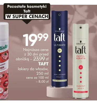 Lakier do włosów Phyto-Keratin Taft promocja w Super-Pharm