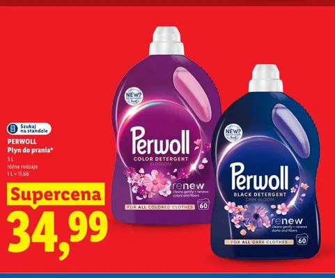 Płyn do prania Perwoll Color Detergent Blossom promocja w Lidl