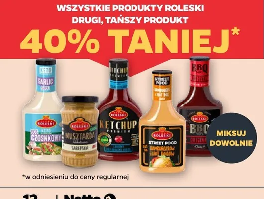 Sos czosnkowy promocja w Netto
