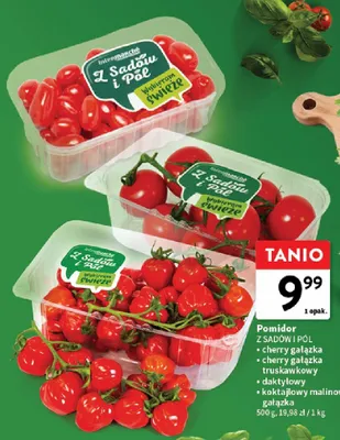 Pomidor koktajlowy malinowy gałązka Z Sadów i Pól promocja w Intermarche