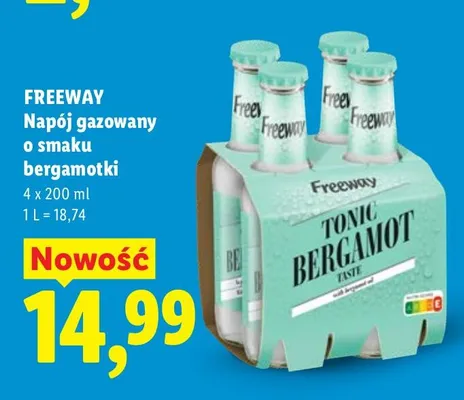 Napój gazowany o smaku bergamotki promocja w Lidl