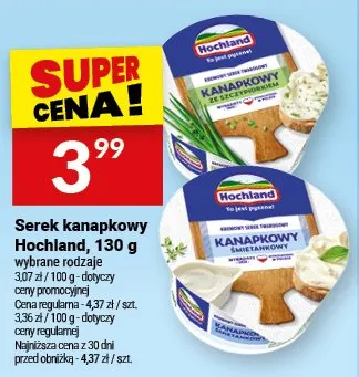 Serek kanapkowy Hochland promocja w Twój Market