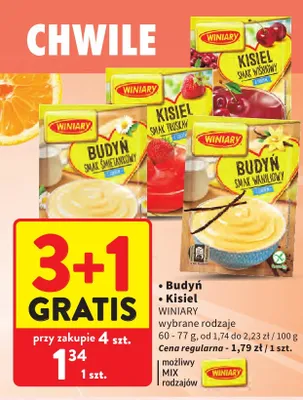 Kisiel smak truskawkowy Winiary promocja w Intermarche