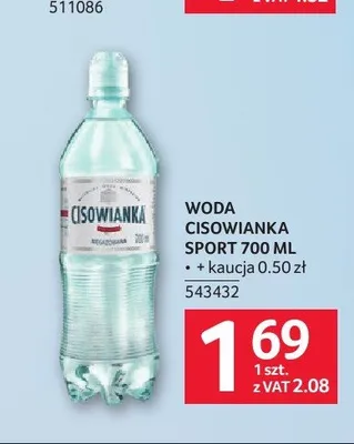 Woda Cisowianka Sport promocja w Selgros