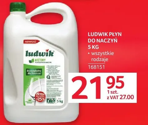 Płyn do naczyń Ludwik 5 kg promocja w Selgros