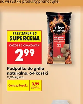 Podpałka do grilla naturalna Fire Flame promocja w Biedronka