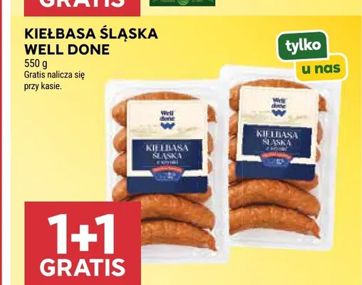 Kiełbasa śląska Well Done promocja w Stokrotka