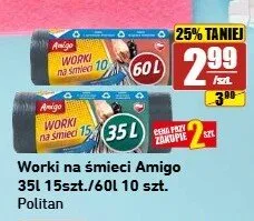 Worki na śmieci Amigo 35 l promocja w API Market