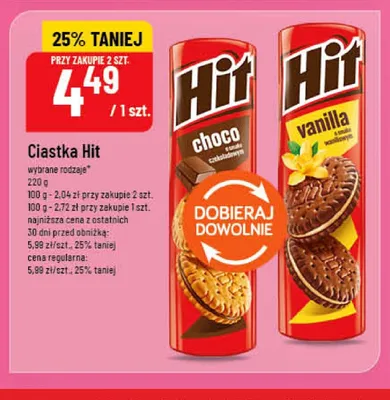 Ciastka Hit promocja w POLOmarket