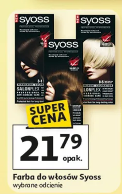 Farba do włosów Syoss wybrane odcienie promocja w Auchan