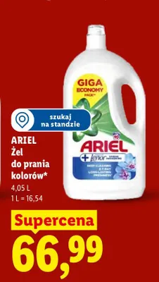 Żel do prania Ariel do kolorów promocja w Lidl