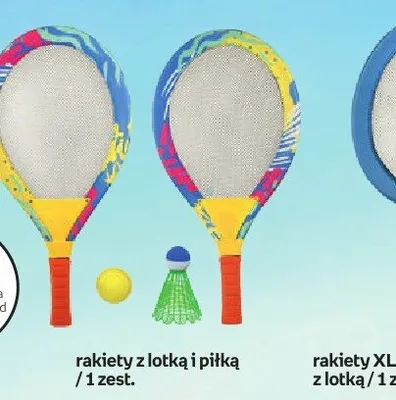 Rakiety z lotką i piłką promocja w Dzień Dziecka