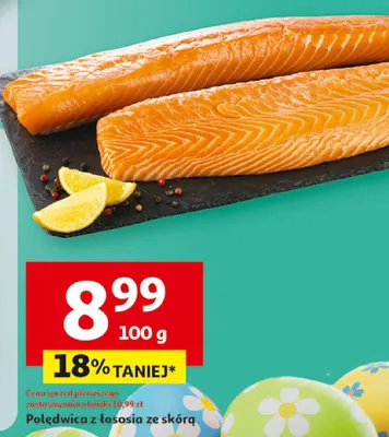 Polędwica z łososia ze skórą promocja w Auchan