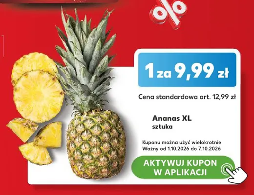 Ananas XL promocja w Kaufland