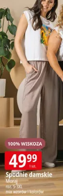 Spodnie damskie Moraj 100% wiskoza promocja w Leclerc