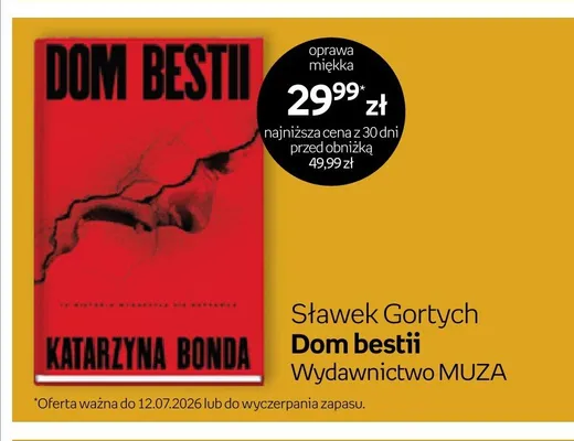 Książka Dom bestii Sławek Gortych promocja w Empik