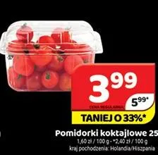 Pomidorki koktajlowe Holandia/Hiszpania promocja w Delfin
