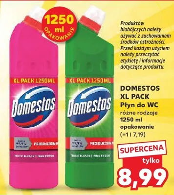 Płyn do WC Domestos XL Pack promocja w Kaufland