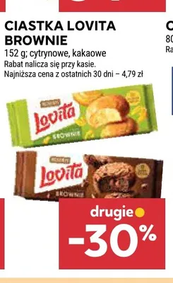 Ciastka Lovita Brownie cytrynowe promocja w Stokrotka