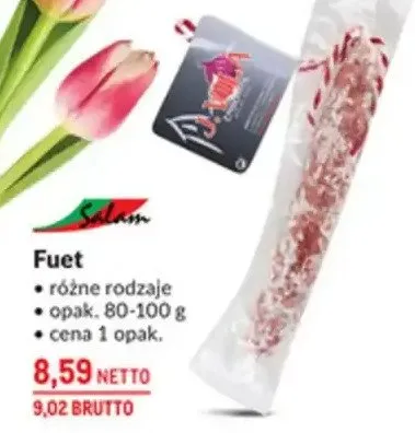 Fuet różne rodzaje promocja w Makro