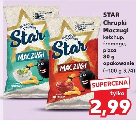 Chrupki maczugi ketchup, fromage, pizza promocja w Kaufland