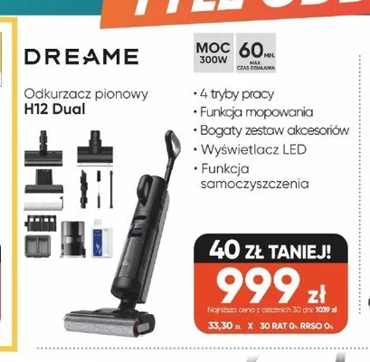 Odkurzacz pionowy Dreame H12 Dual promocja w Max Elektro