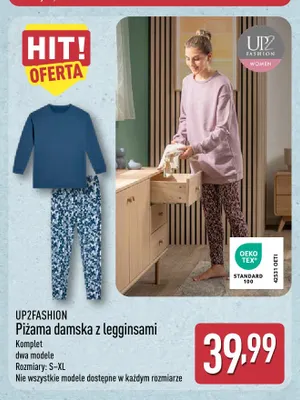 Piżama damska z legginsami UP2FASHION promocja w Aldi