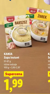 Zupa instant różne rodzaje promocja w Lidl