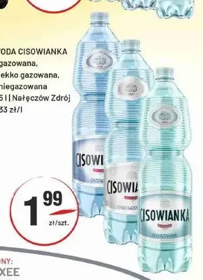 Woda mineralna Cisowianka gazowana promocja w Sedal