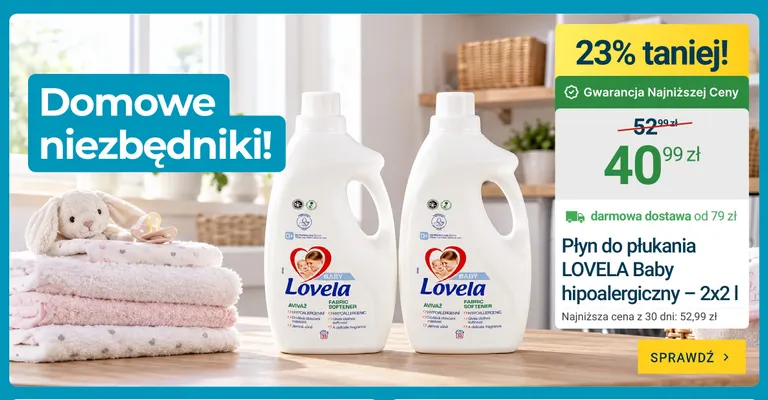 Płyn do płukania Lovela Baby hipoalergiczny 2-pak promocja w ERLI