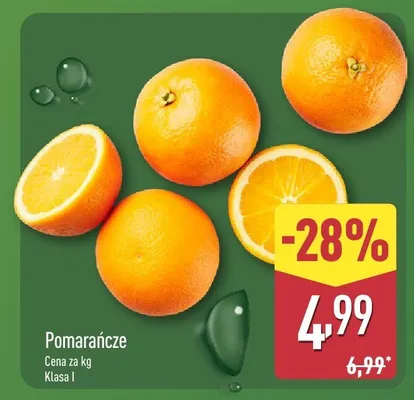 Pomarańcze promocja w Aldi